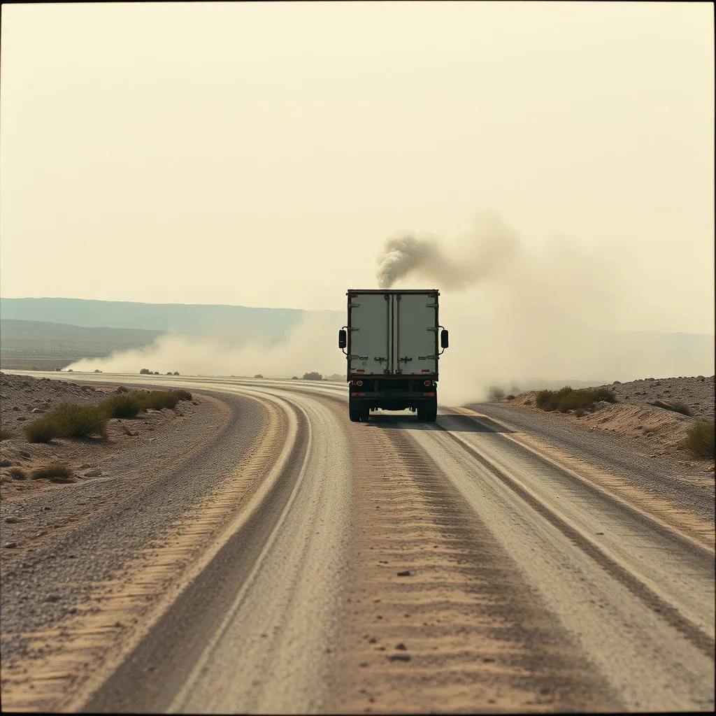 Black tires and smoke .