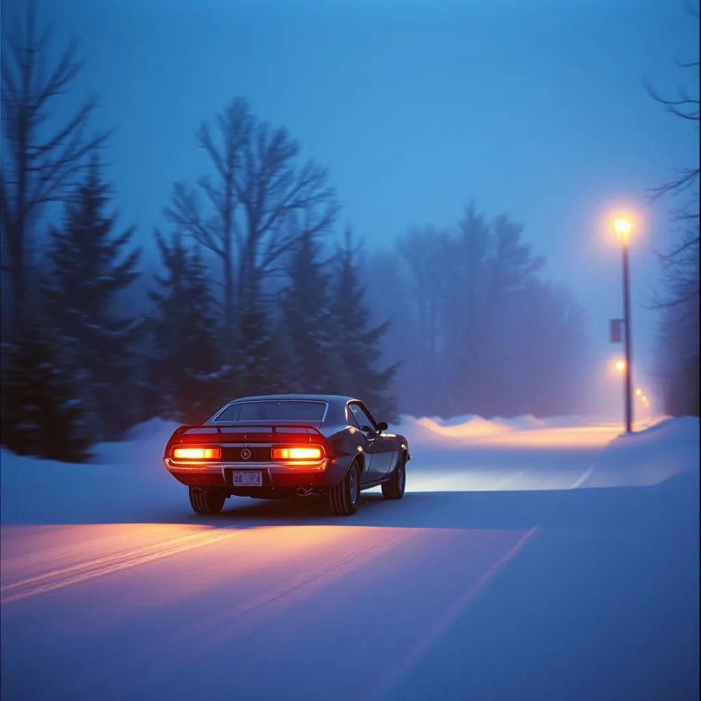 Snowy night