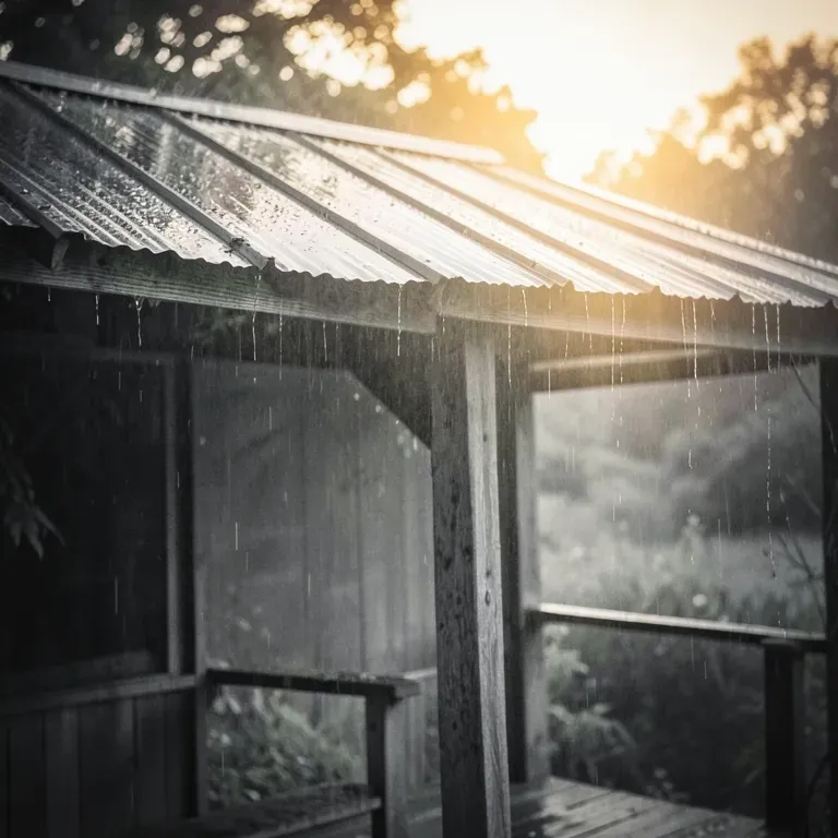 September Rain on a Tin Roof