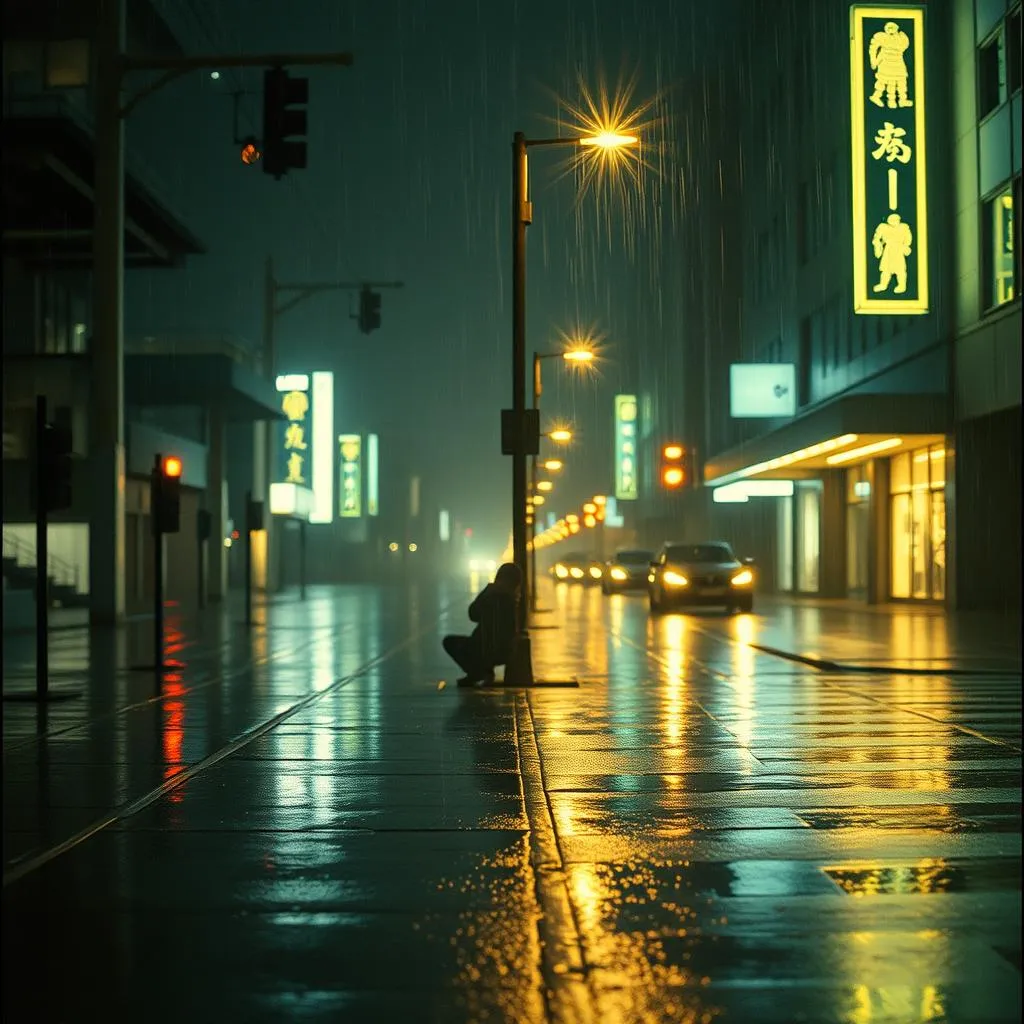 City lights, and back streets.