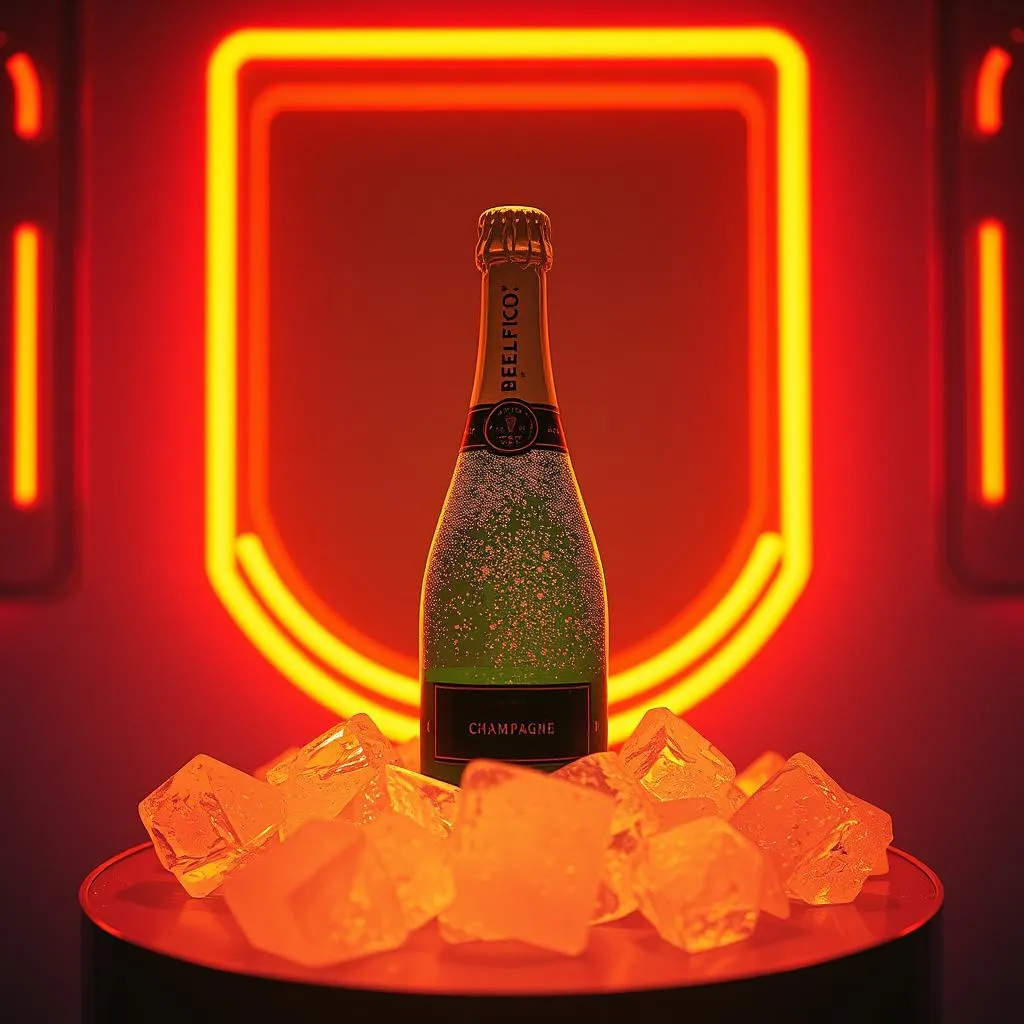 Champagner Auf Eis