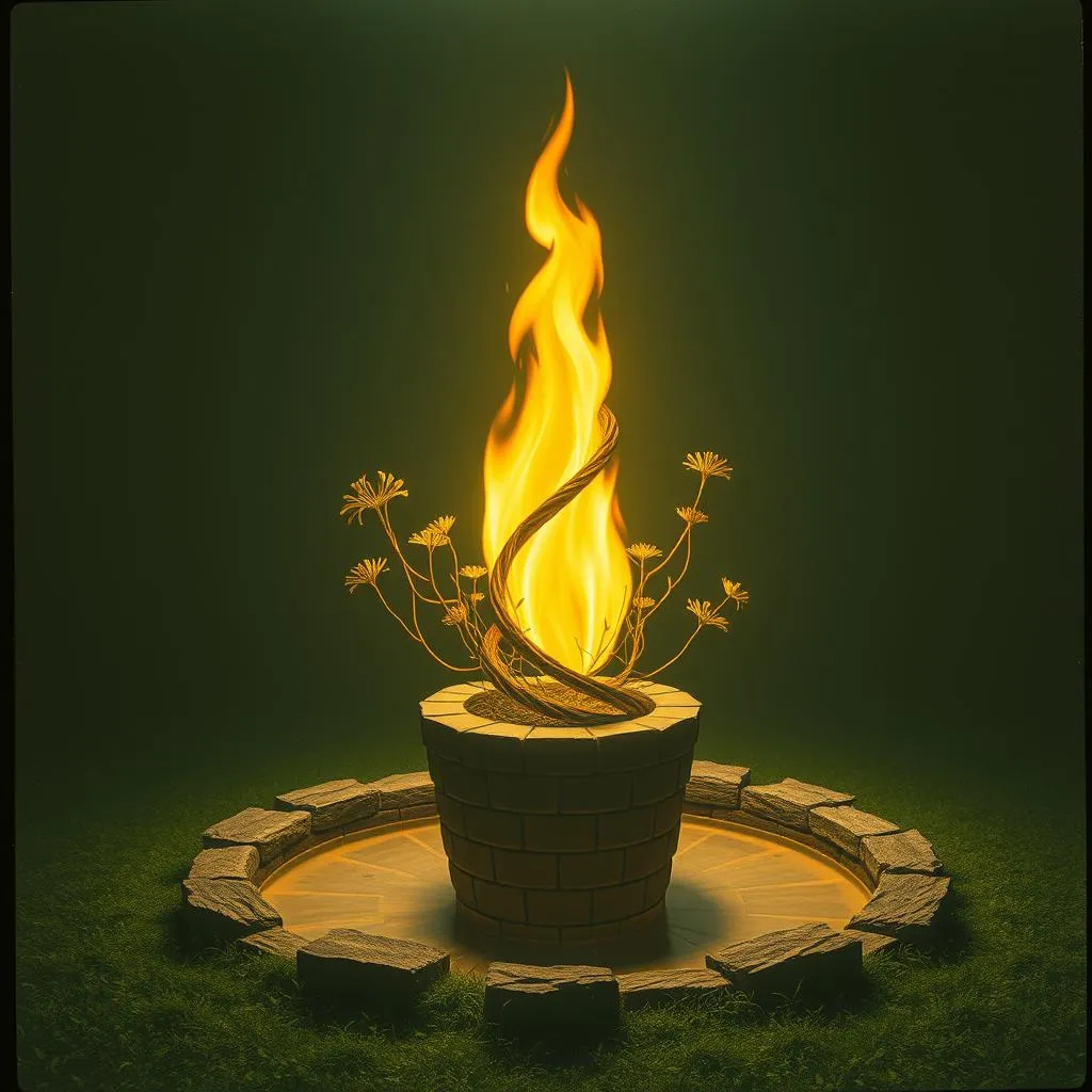 THE FLAMES OF THE WELL