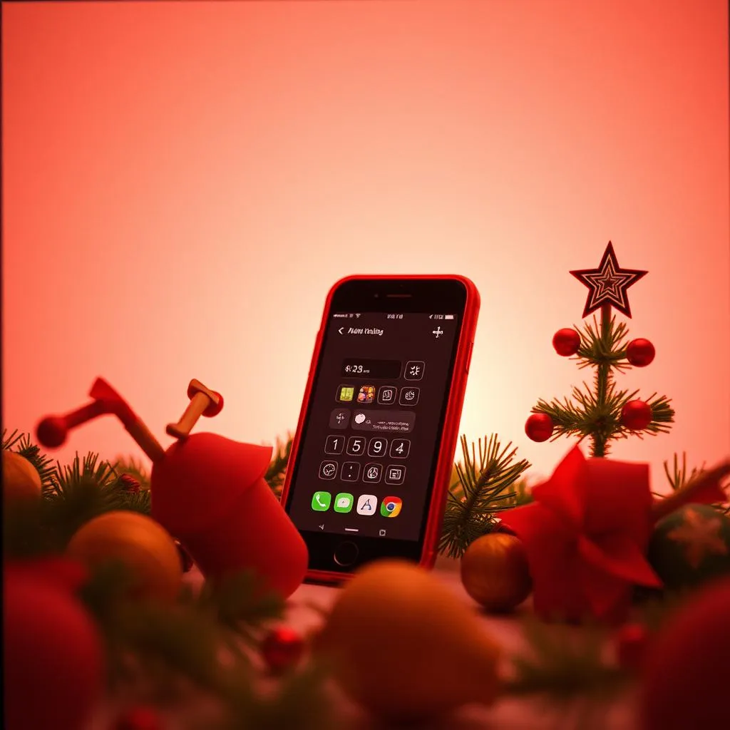 Celular en Navidad