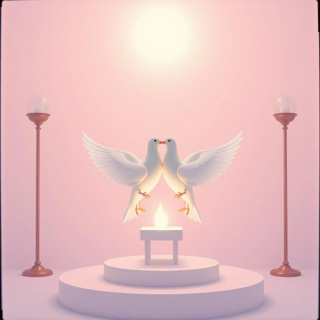 Promessa no altar