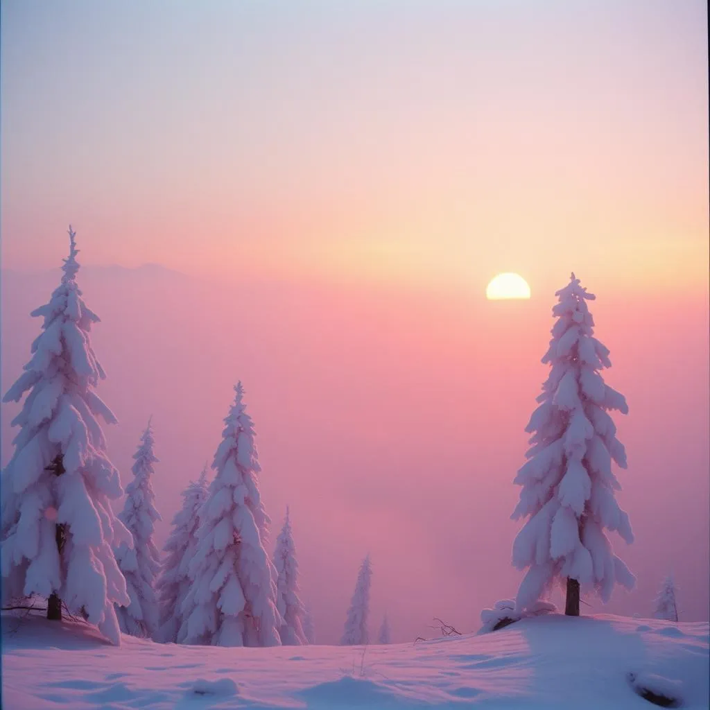 A little snow fall.
