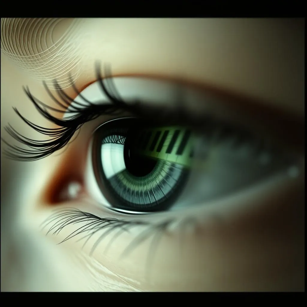 Grau grüne Augen
