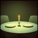 Dois  lugares na mesa