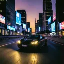Cruising down highway