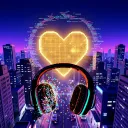 Pixel hearts