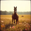 The girl with the horse
