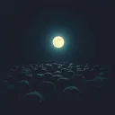 At night the sheep appear