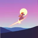 Cowboy Dragons on the Moon