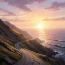 Coast Road Sunset