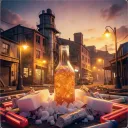 MEMORIES OF PEALING STYROFOAM OF GLASS BOTTLES