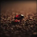 Rote Tränen im Schatten