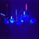 Blue Electric Roses