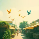 Flying bird