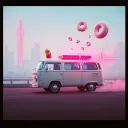 Over a donut