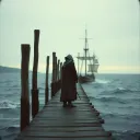 The Widow at the Harbor Wall