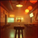 En el rincón de una cantina