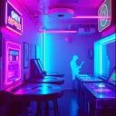 "Neon Time Travelers"