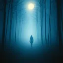 lady in the forest