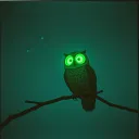 The girl with the lovely  green eyes