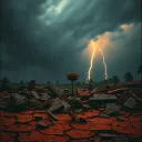 Wilted garden