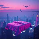 On the mattress -