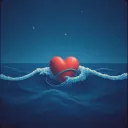 A heart on a string
