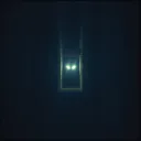 Katzenaugen leuchten in der Nacht