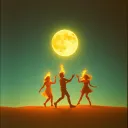 Danse Sous La Lune