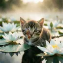 The sick little kitten