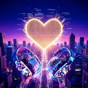 Pixel hearts