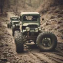 I'm tires in the mud. rock