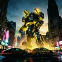 Black Yellow Auto Bot