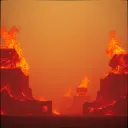 Giants on fire