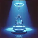 Up on a pedestal
