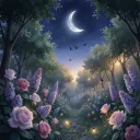 The roses and lilacs