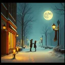 Under the Christmas Moon