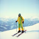 The Russian skier