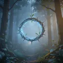 Crown of Thorns in Blue Light