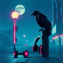 'I sleep during the day, I get up at night.'