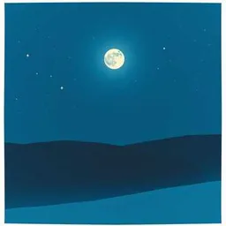 Stars and Moon