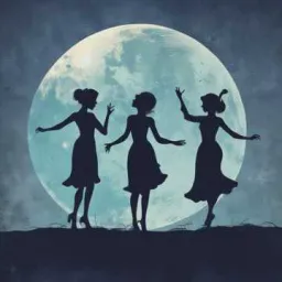 Moonlit Dance with Spirits