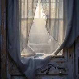 Beneath the Window Curtains