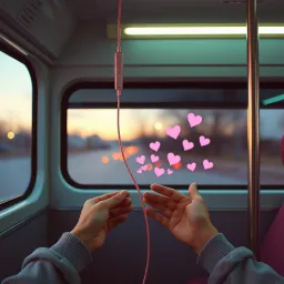 Cotton Candy Heart