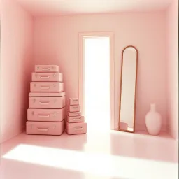 Pink Suitcases