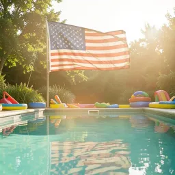 Red, White & Poolside