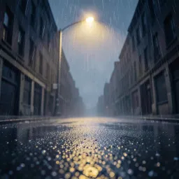 Allein im Regen